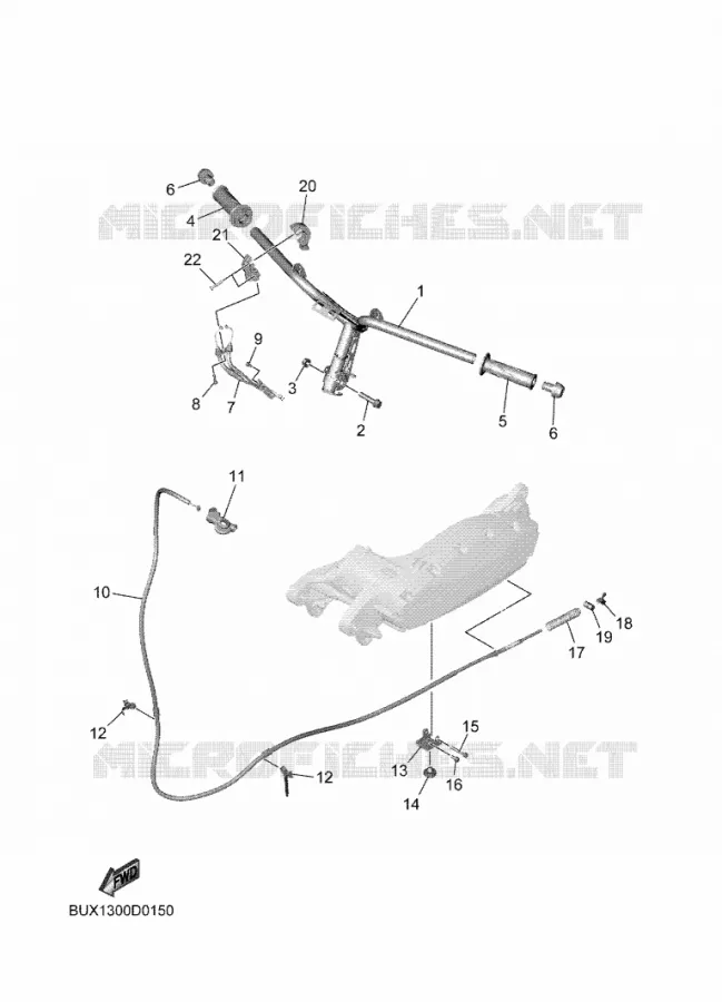GUIDON ET CABLES Yamaha SCOOTER ELECTRIC 2025 NEO'S  ESS025BB