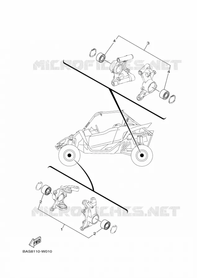 KIT PIECES D'ENTRETIEN Yamaha SIDE BY SIDE 1000 2025 YXZ  YXZ1000E
