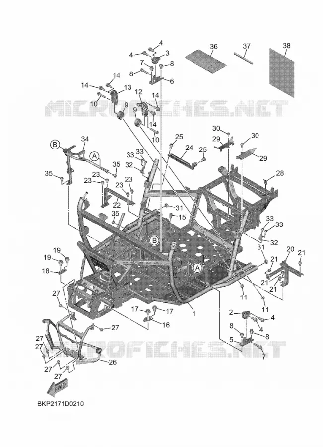 CADRE Yamaha SIDE BY SIDE 1000 2025 WOLVERINE  YXE1000EWS / YX10ERSS