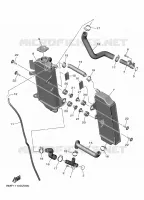 RADIATEUR / DURITES pour Yamaha YZ 250 FX de 2025