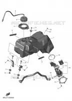 RESERVOIR A ESSENCE pour Yamaha YZ 250 FX de 2025