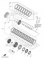 EMBRAYAGE DE DEMARREUR pour Yamaha YZ 250 FX de 2025