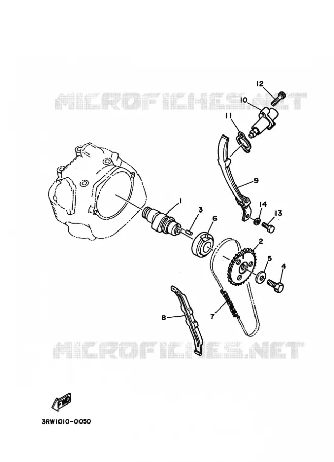 ARBRE A CAMES / CHAINE DE DISTRIBUTION Yamaha MOTO 230 2025 TTR  TT-R230
