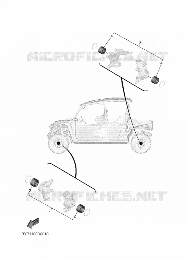 KIT PIECES D'ENTRETIEN Yamaha SIDE BY SIDE 1000 2025 WOLVERINE  YXF1000ELS
