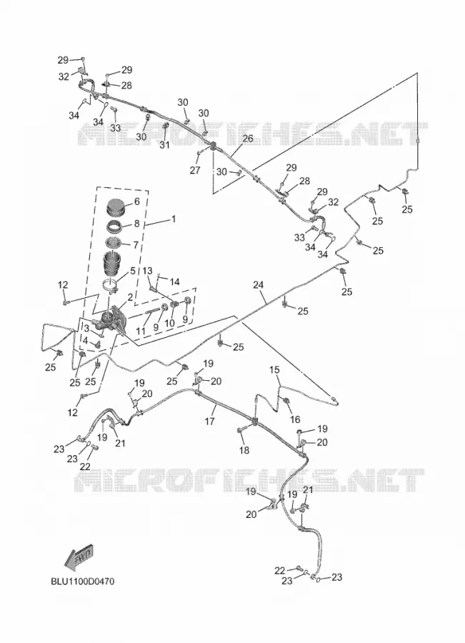 MAITRE CYLINDRE Yamaha SIDE BY SIDE 1000 2025 WOLVERINE  YXF1000EWS