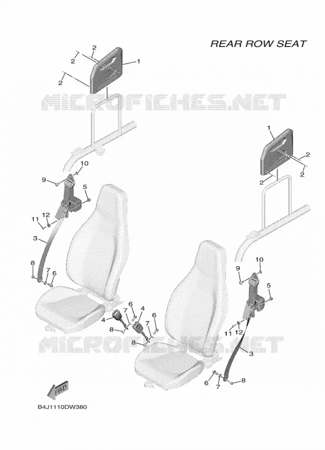SELLE 4 Yamaha SIDE BY SIDE 1000 2025 WOLVERINE  YXF1000EW