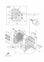 RADIATEUR D'HUILE / ECHANGEUR pour Yamaha GP SVHO de 2025