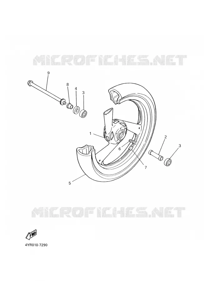 ROUE AVANT Yamaha MOTO 600 2000 FAZER  FZS600