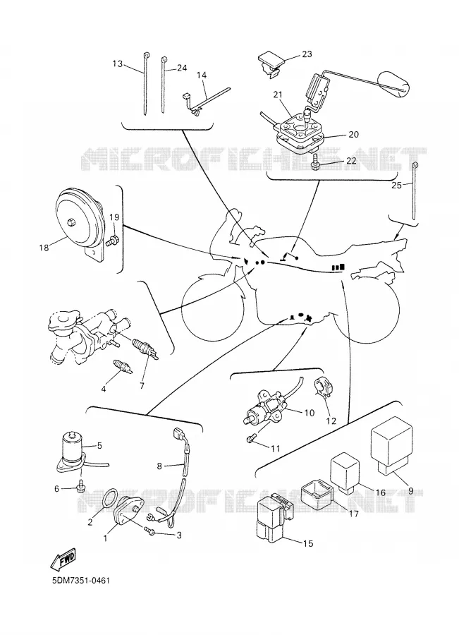 PARTIE ELECTRIQUE 2 Yamaha MOTO 600 2000 FAZER  FZS600