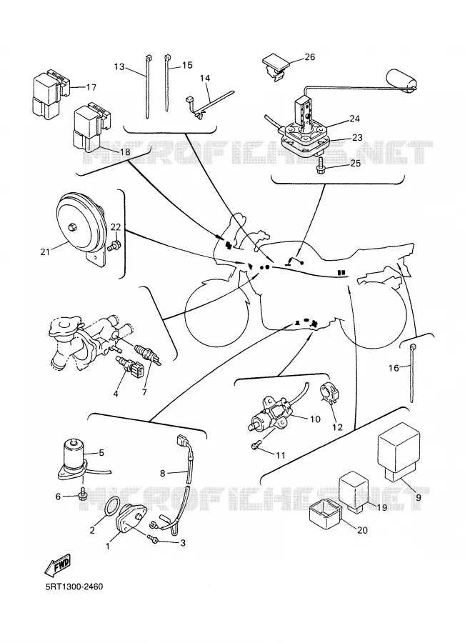 PARTIE ELECTRIQUE 2 Yamaha MOTO 600 2002 FAZER  FZS600P