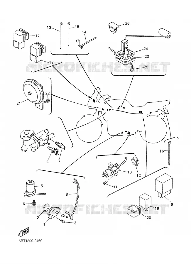 PARTIE ELECTRIQUE 2 Yamaha MOTO 600 2003 FAZER  FZS600R