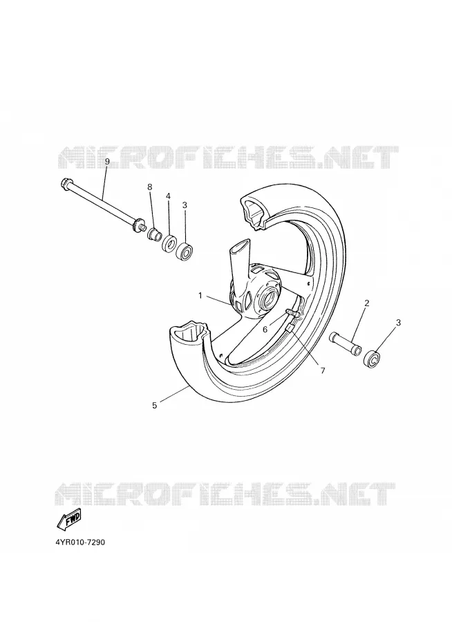 ROUE AVANT Yamaha MOTO 600 2000 FAZER  FZS600SP