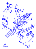 BRAS OSCILLANT / AMORTISSEUR pour Yamaha FZX750 de 1987