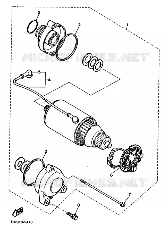 DEMARREUR Yamaha MOTO 750 1988 FZX  FZX750