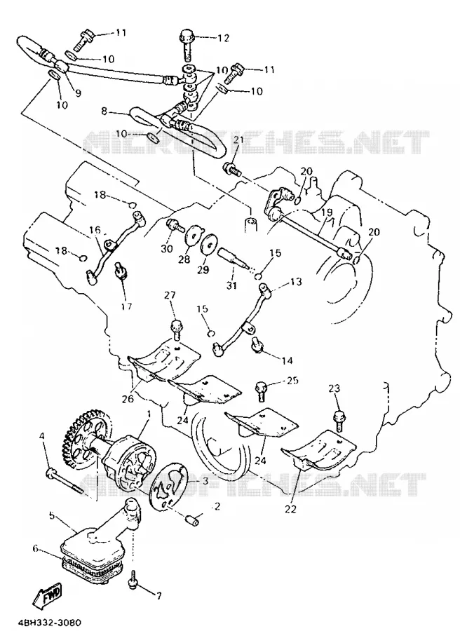 POMPE A HUILE Yamaha MOTO 1000 1994 GTS  GTS1000