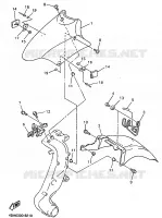 GARDE BOUE AVANT pour Yamaha GTS1000 de 1998