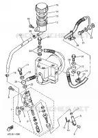 MAITRE CYLINDRE DE FREIN ARRIERE 2 pour Yamaha GTS1000 de 1998