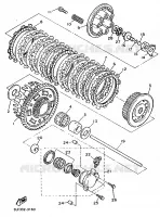 EMBRAYAGE DE DEMARREUR pour Yamaha GTS1000A de 1998