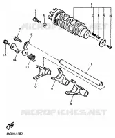 BARILLET DE SELECTION / FOURCHETTES pour Yamaha GTS1000A de 1998
