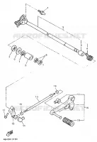 AXE DE SELECTEUR / PEDALE pour Yamaha GTS1000A de 1998