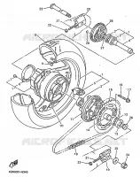ROUE ARRIERE 2 pour Yamaha GTS1000A de 1998
