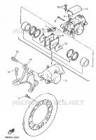 ETRIER DE FREIN ARRIERE pour Yamaha GTS1000A de 1998