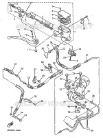 MAITRE CYLINDRE AVANT 2 pour Yamaha GTS1000A de 1998