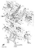 SUPPORT / REPOSE PIEDS pour Yamaha GTS1000A de 1998