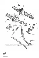 ARBRE A CAMES / CHAINE DE DISTRIBUTION pour Yamaha GTS1000A de 1998