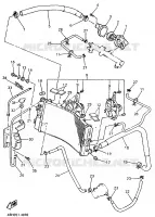 RADIATEUR / DURITES pour Yamaha GTS1000A de 1998