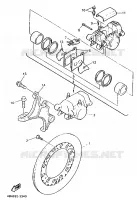ETRIER DE FREIN ARRIERE pour Yamaha GTS1000A de 1998