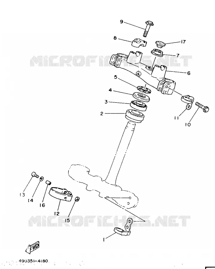 DIRECTION Yamaha MOTO 200 1986 IT  IT200