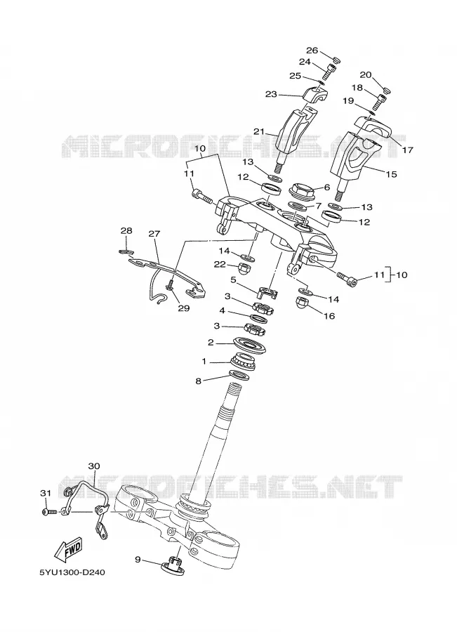 DIRECTION Yamaha MOTO 1700 2006 MT01  MT01