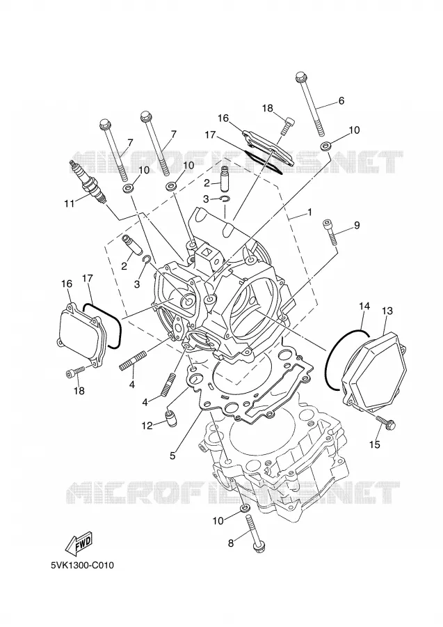 CULASSE Yamaha MOTO 660 2006 MT03  MT03