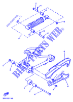BRAS OSCILLANT / AMORTISSEUR pour Yamaha PW80 de 1991