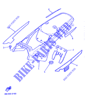 CACHE LATERAL   RESERVOIR D'HUILE pour Yamaha PW80 de 1993