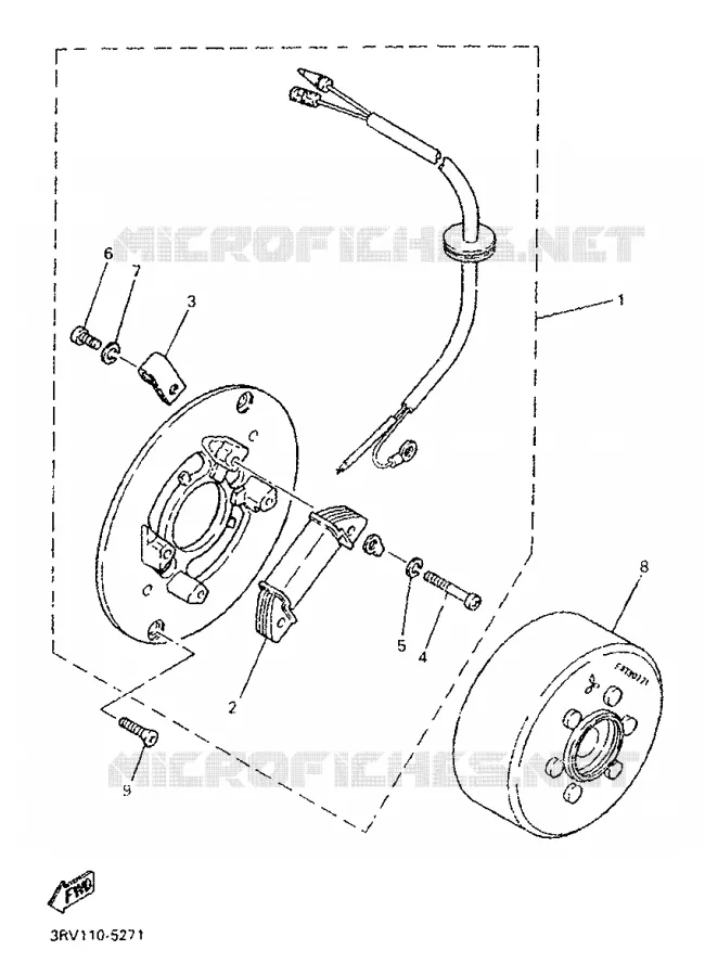 ALLUMAGE Yamaha MOTO 80 1998 PW  PW80