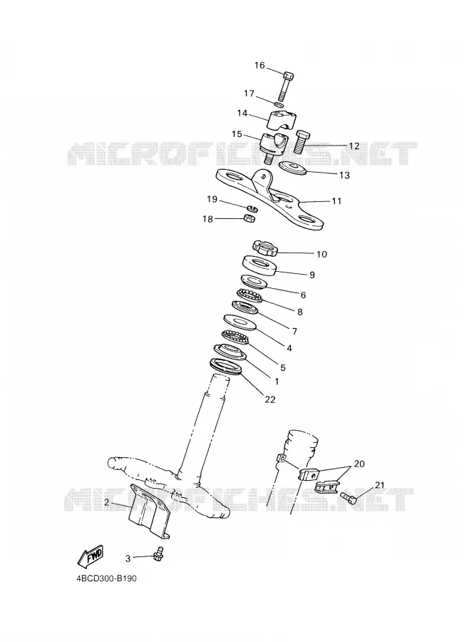 DIRECTION Yamaha MOTO 80 2007 PW  PW80W