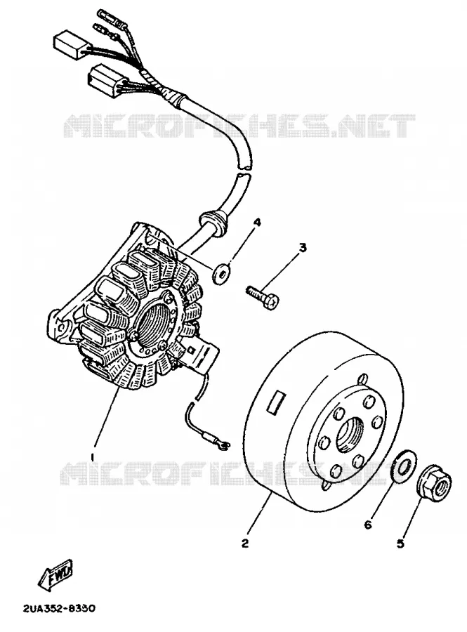ALLUMAGE Yamaha MOTO 350 1988 RDLC  RD350LC