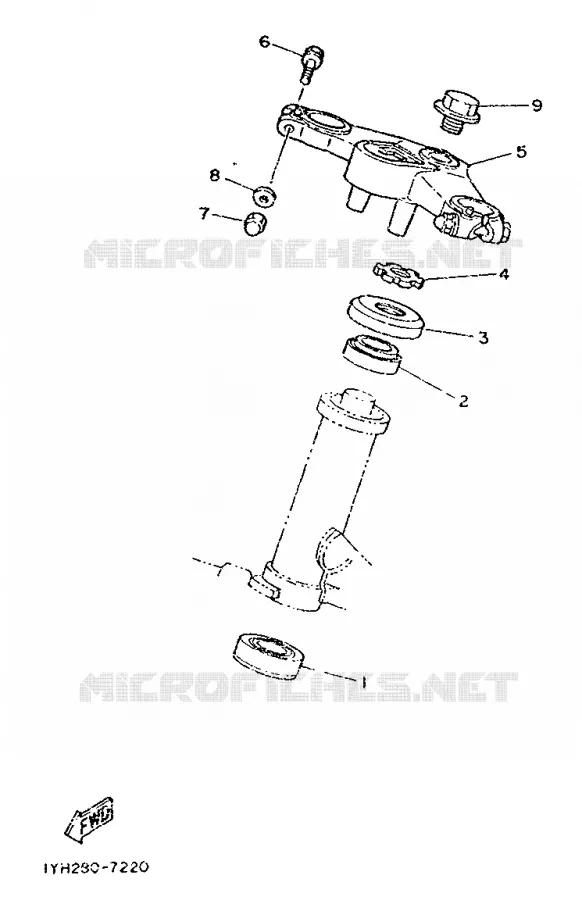 DIRECTION Yamaha MOTO 350 1992 RDLC  RD350LC