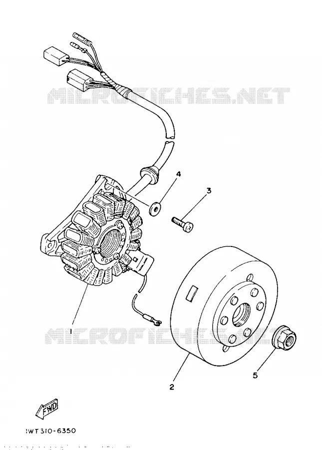 ALLUMAGE Yamaha MOTO 350 1986 RDLC  RD350LCF