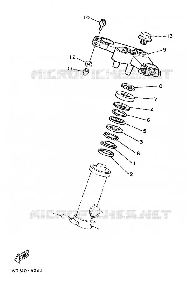 DIRECTION Yamaha MOTO 350 1986 RDLC  RD350LCF