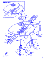 RESERVOIR A ESSENCE pour Yamaha RD350LC de 1988