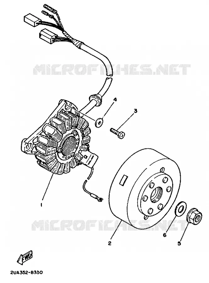 ALLUMAGE Yamaha MOTO 350 1988 RDLC  RD350LCF