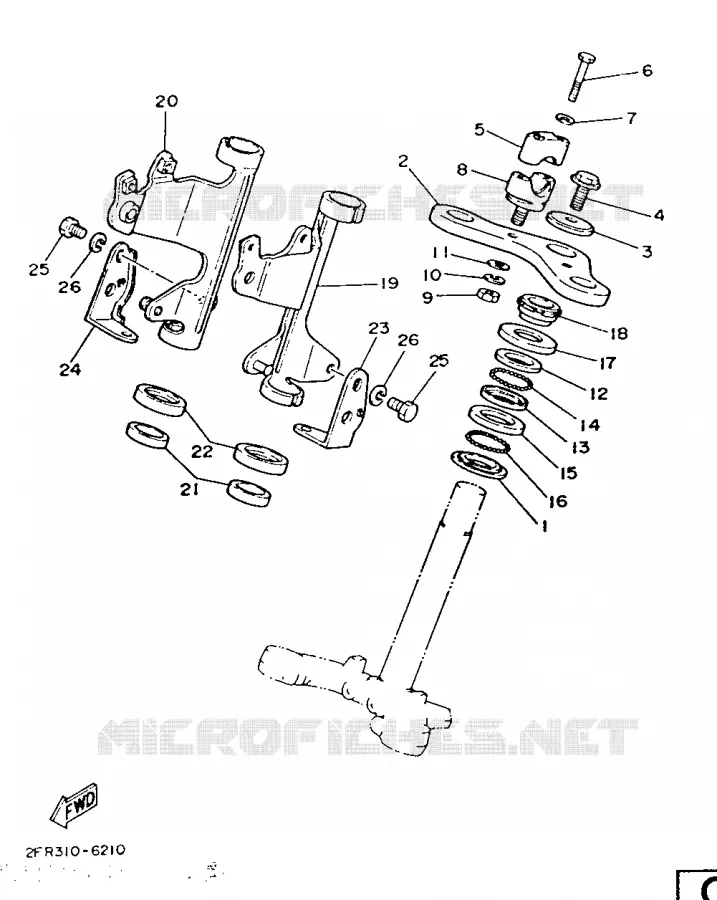 DIRECTION Yamaha MOTO 50 1986 RD  RD50