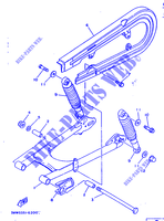 BRAS OSCILLANT / AMORTISSEUR pour Yamaha SR125 de 1998
