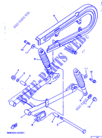 BRAS OSCILLANT / AMORTISSEUR pour Yamaha SR125 de 1999
