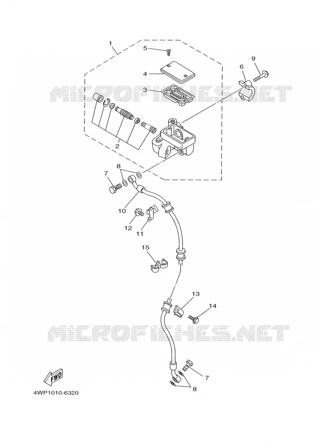 MAITRE CYLINDRE AVANT Yamaha MOTO 125 2000 SR  SR125
