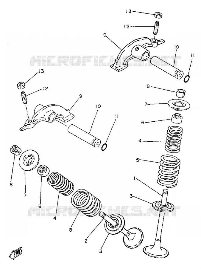 SOUPAPE Yamaha MOTO 250 1996 SR  SR250