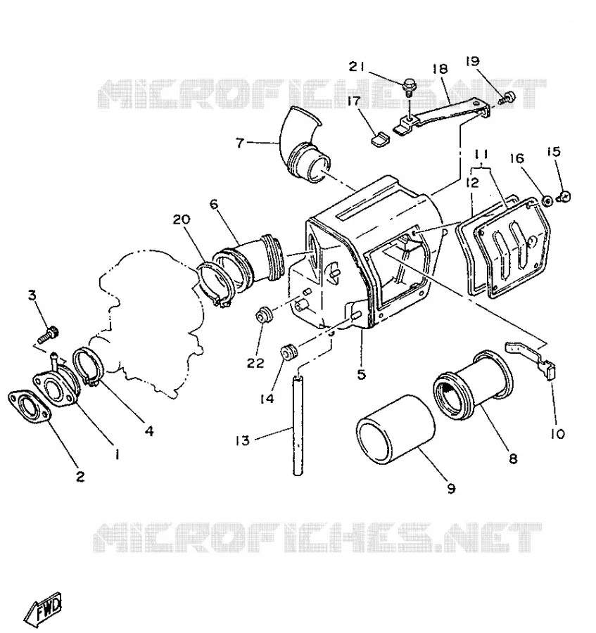 ADMISSION Yamaha MOTO 250 1996 SR  SR250